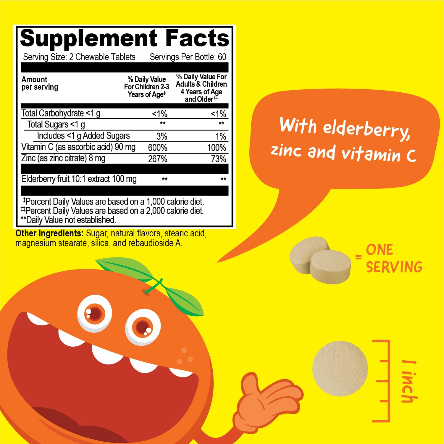VitaWorks Niños tabletas 120 unidades para suministro de dos meses.