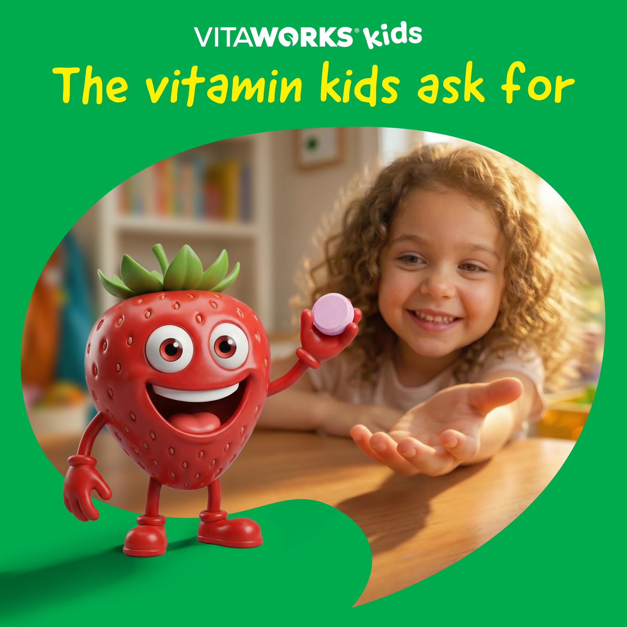 VitaWorks Niños tabletas, opción vegana y sin gluten.