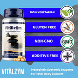 VITÄLZYM con bromelaina y papaína, mezcla multienzimática para soporte general.