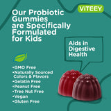 Gomitas veganas sin gelatina de Viteey para dietas sin productos animales.