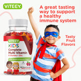 Viteey Kids gomitas multivitamínicas, opción sin gelatina para dietas vegetarianas.