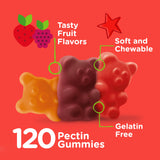 Viteey Kids gomitas multivitamínicas, niño sonriendo mientras toma una dosis sabrosa.