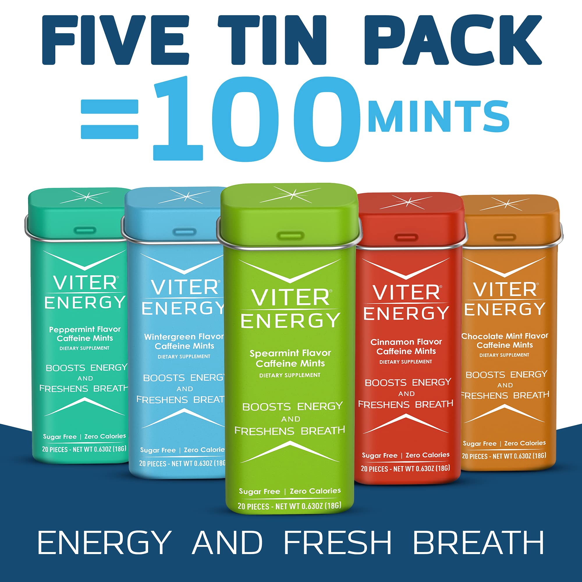 Viter Energy: pack de 100 piezas para energía constante.