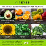 Viteyes AREDS 2: píldoras en la mano para una toma diaria