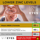 Viteyes AREDS 2: toma diaria de dos cápsulas para comodidad