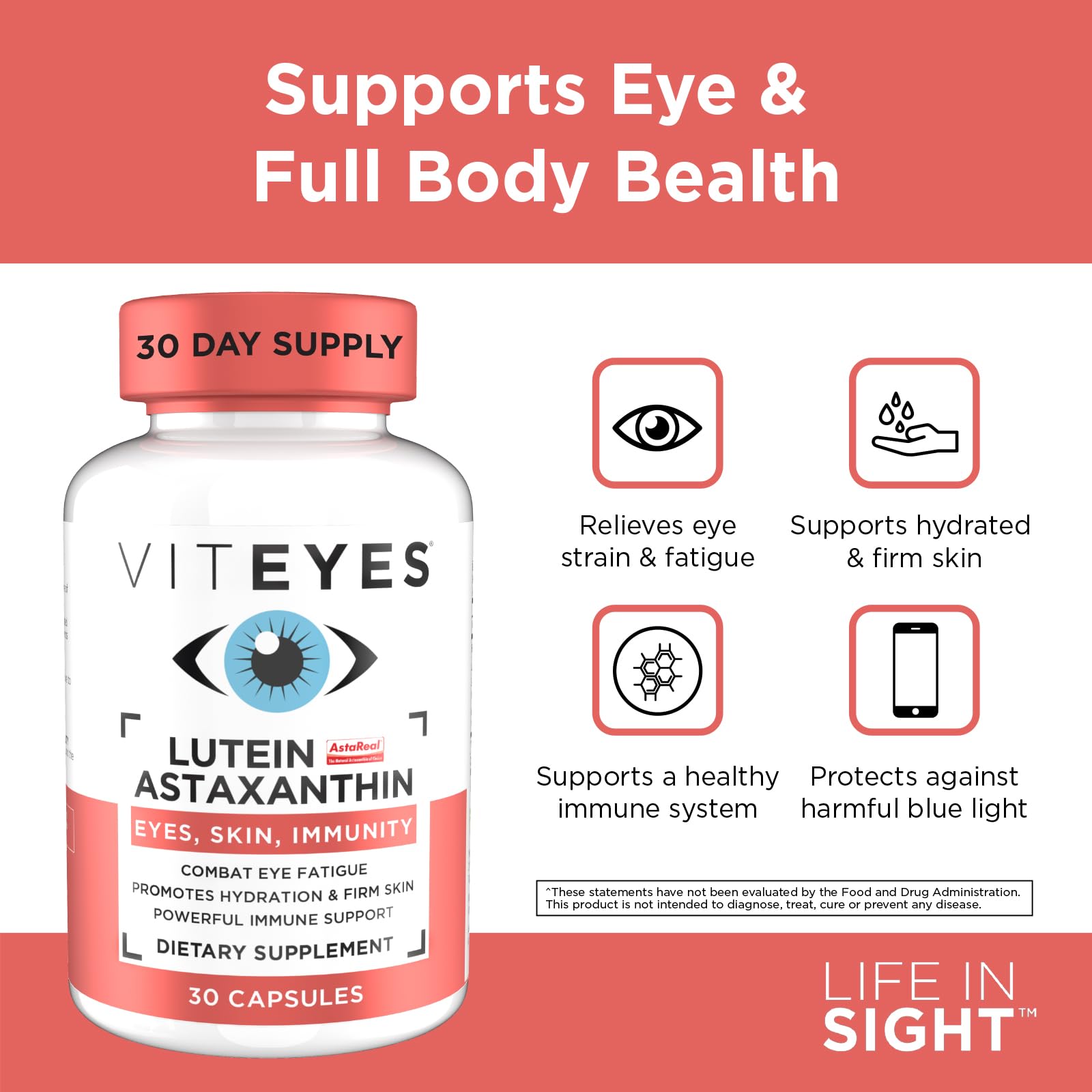 Viteyes protección de la luz azul para pantallas y días activos.