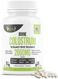 VITINITY: cápsulas de colostro bovino en frasco, apoyo potencial a la salud intestinal.