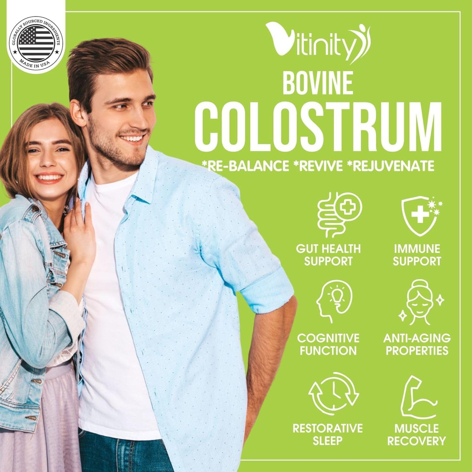 VITINITY colostro bovino sin aditivos y 100% natural