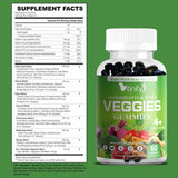 vitinity gomitas superverdes, botella y dosis para consumo conveniente