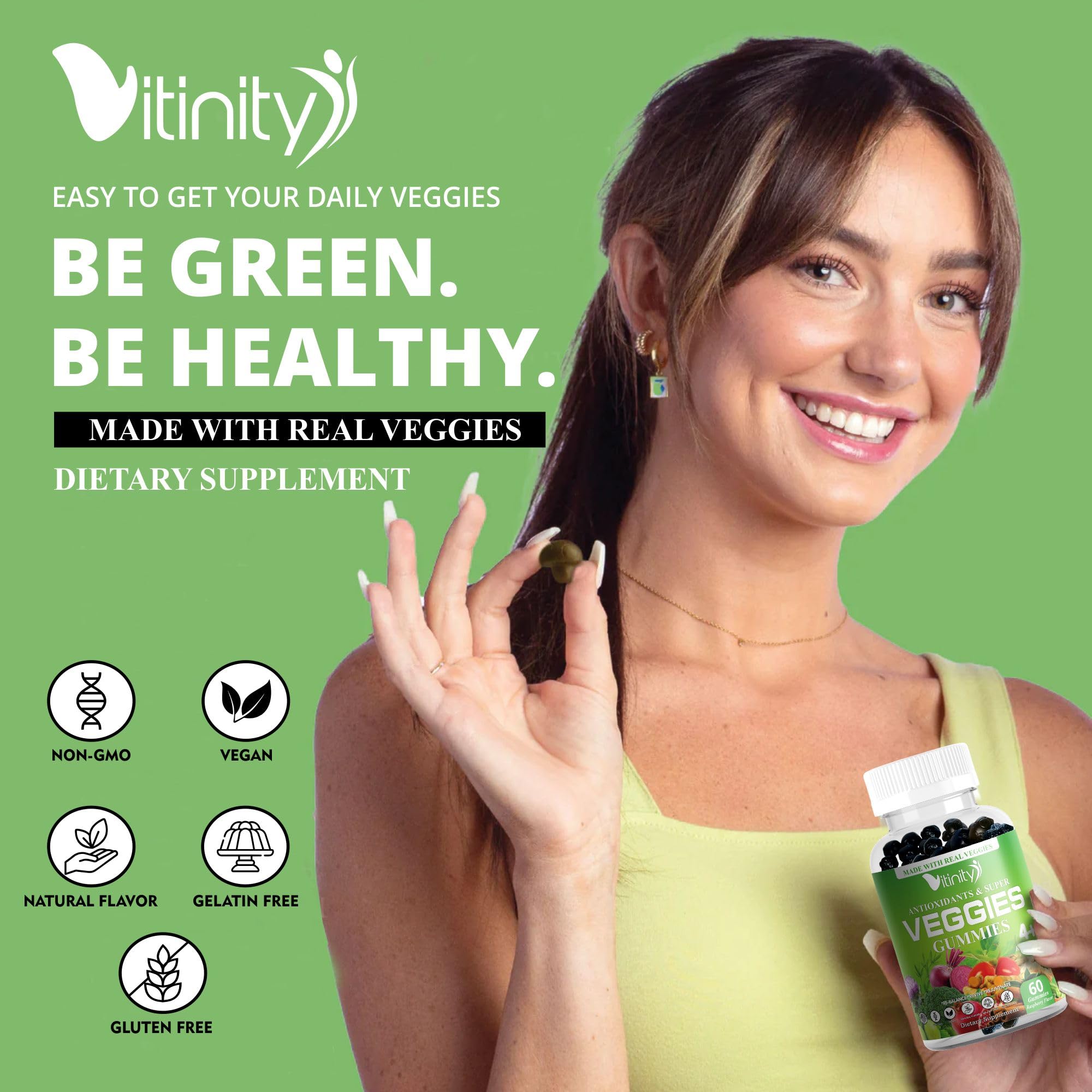 vitinity gomitas superverdes, presentación en caja lista para regalar