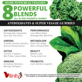 vitinity gomitas superverdes, textura suave y atractiva para masticar