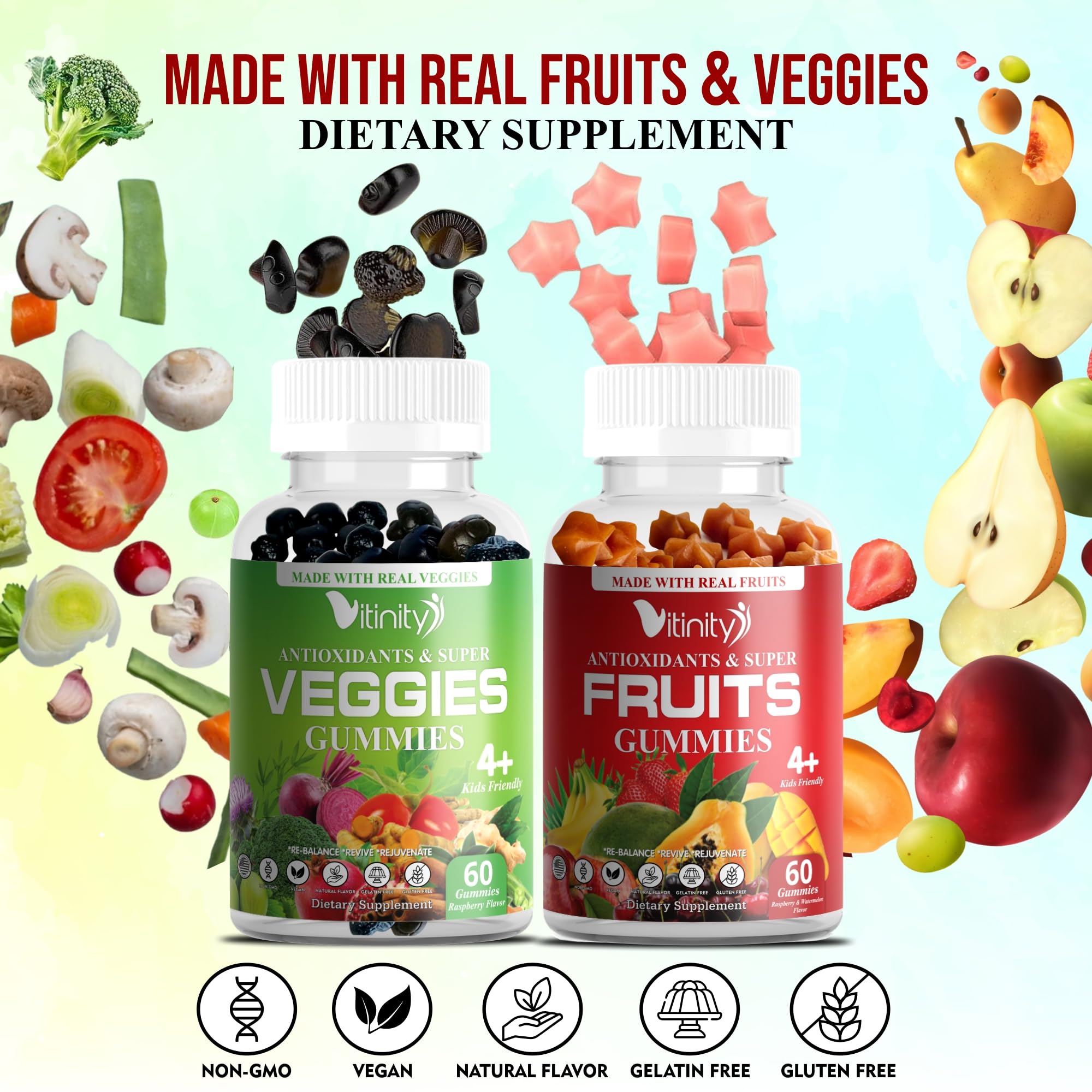 VITINITY ingredientes naturales y sin transgénicos para adultos