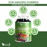Vitinity Supergreens gominolas: bote abierto mostrando porciones listas para llevar.