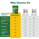 Gominolas Vitrcestrs Greens Daily para bienestar general.