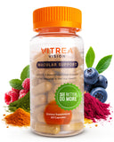 Vitrea Vision, botella de cápsulas para el soporte macular diario.