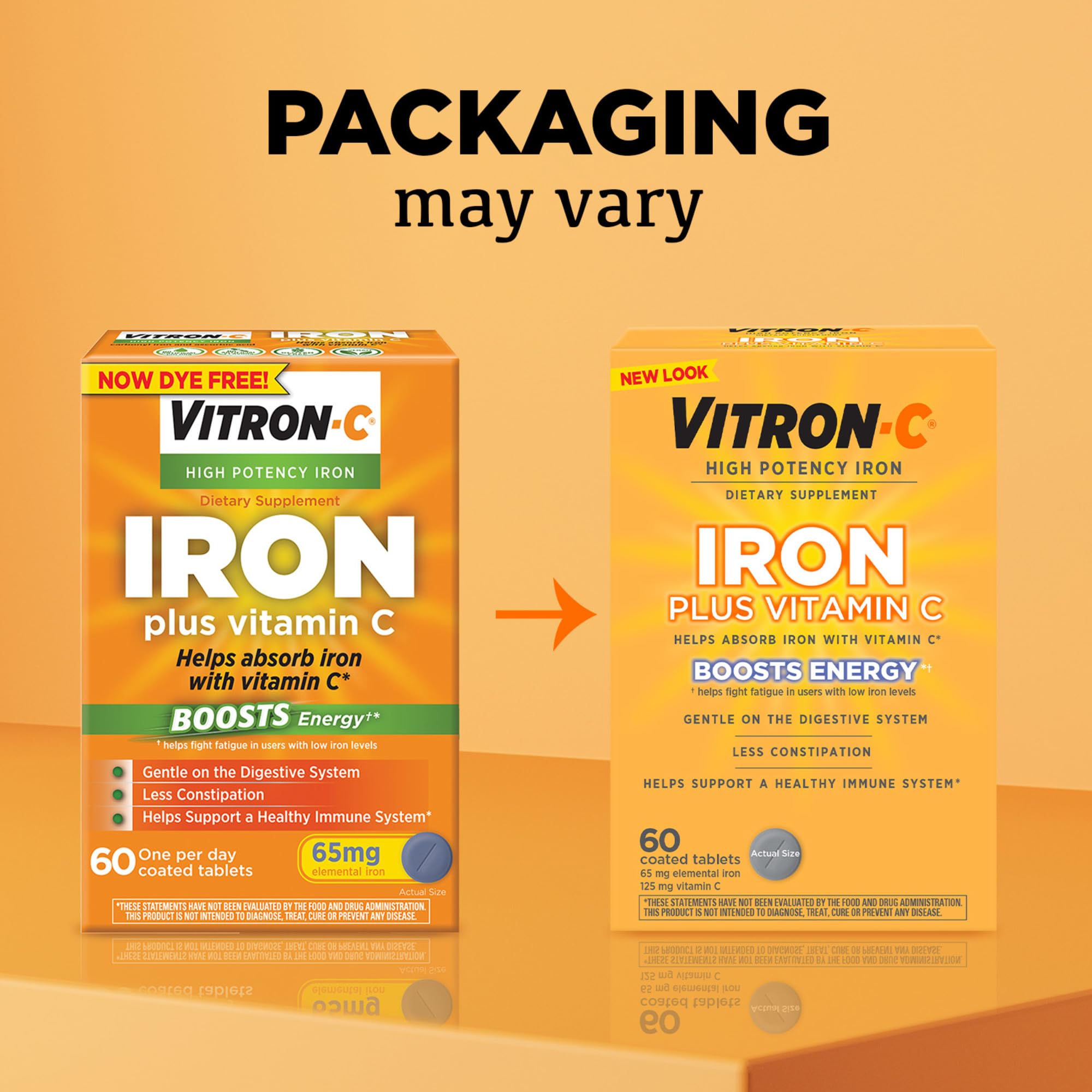 Vitron-C comprimidos 60 por botella para uso diario.