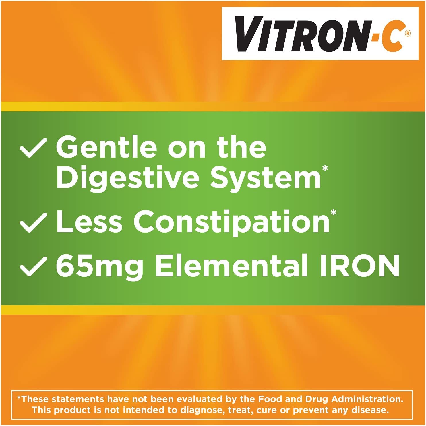 Vitron-C dosis diaria fácil de seguir.
