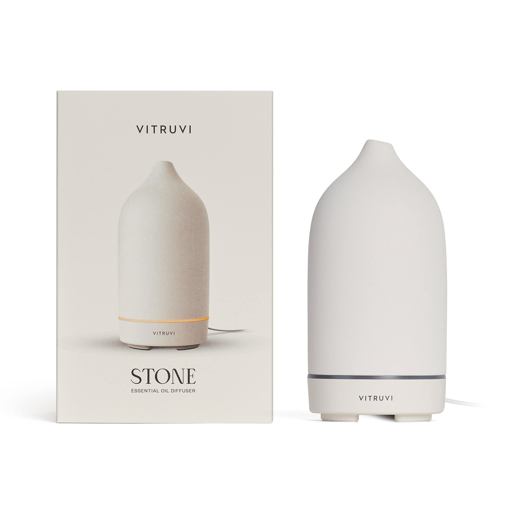 Vitruvi Stone en sala, difusor ideal para espacios amplios.