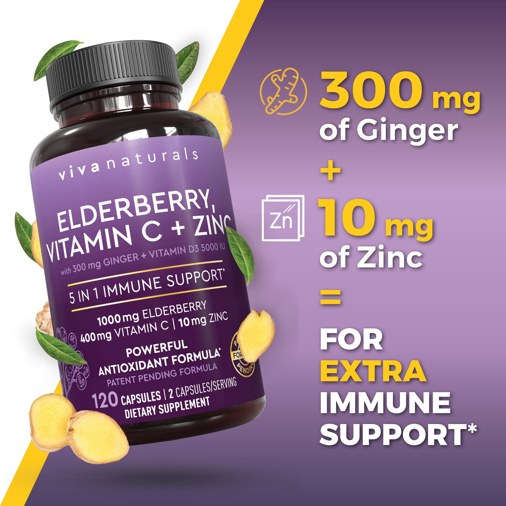 Viva Naturals vitamina D3 5000 UI en cápsulas para la dosis diaria