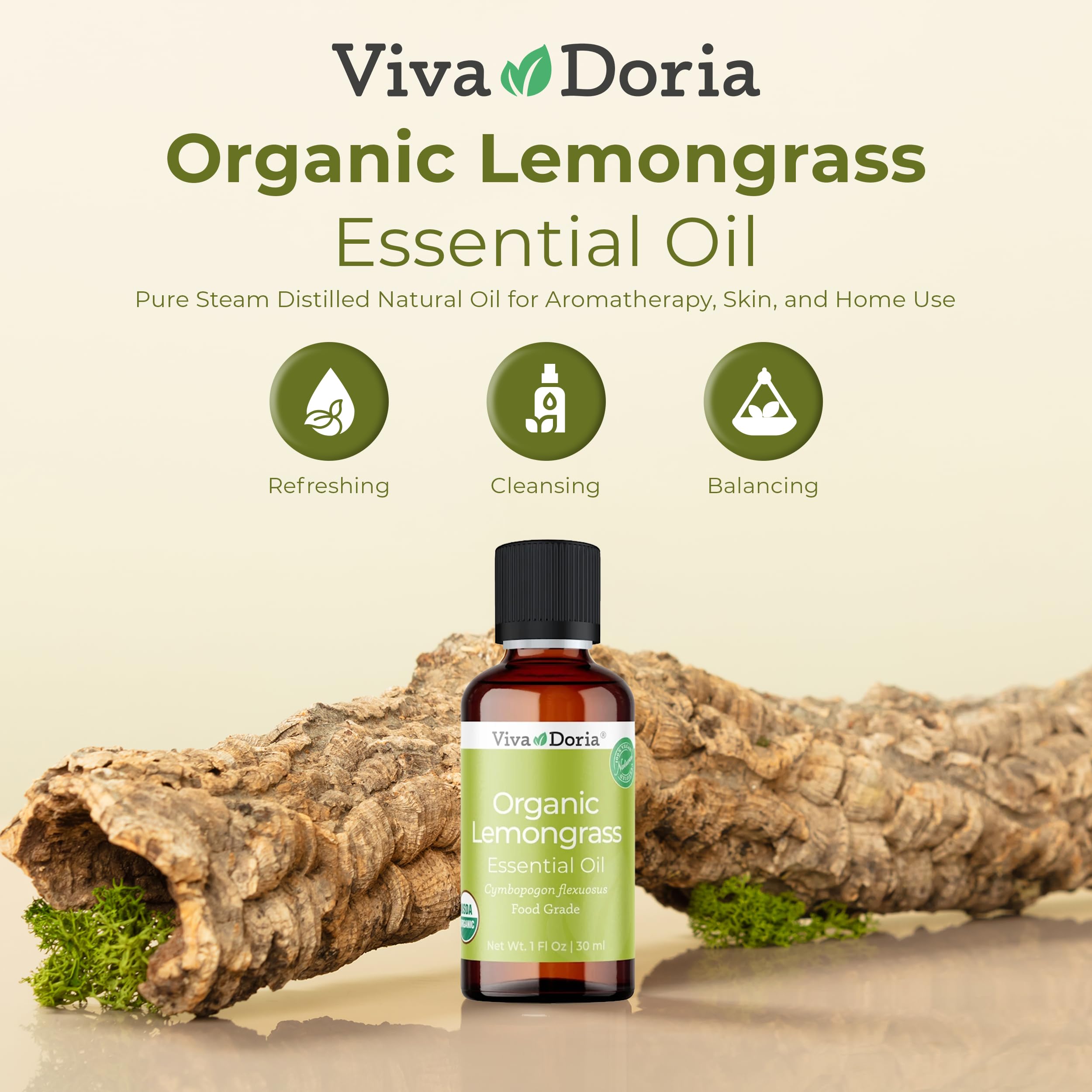 Viva Doria Lemongrass caja de empaque resistente que preserva aroma