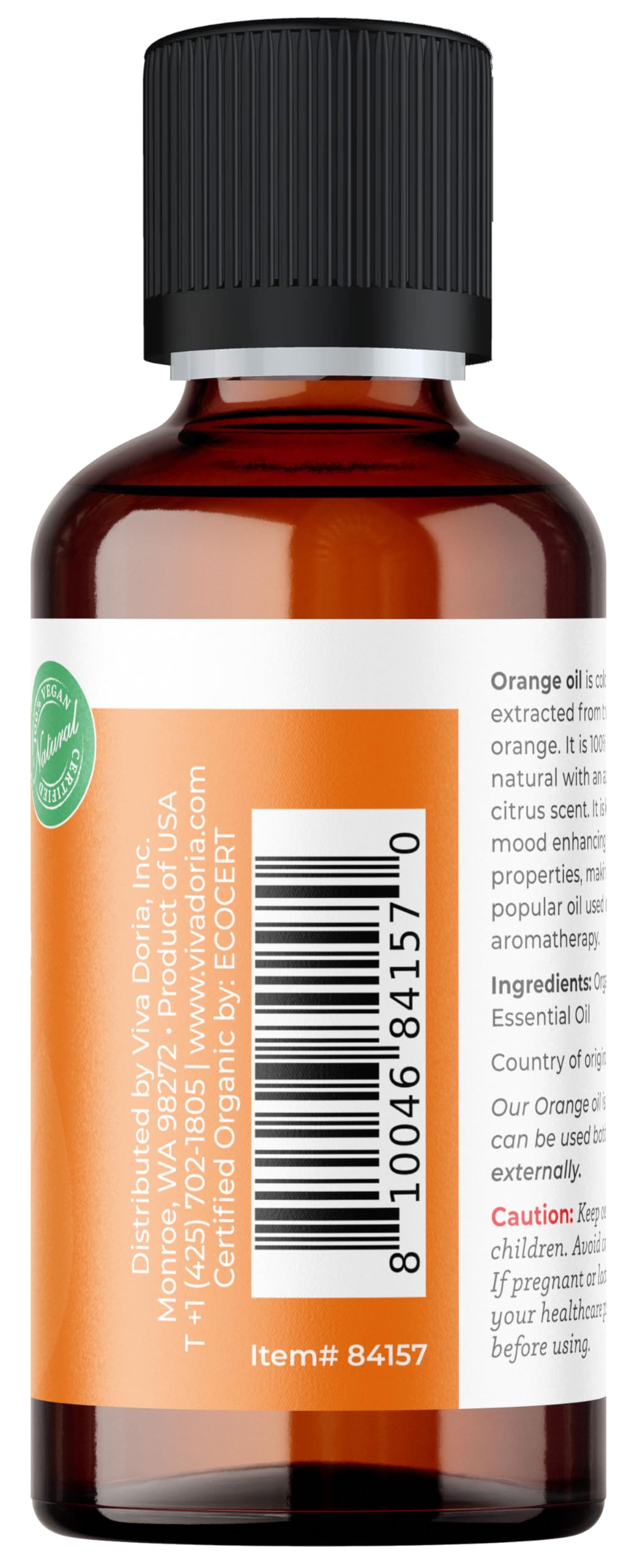 Viva Doria Aceite Naranja, aroma fresco, ideal para difusor.