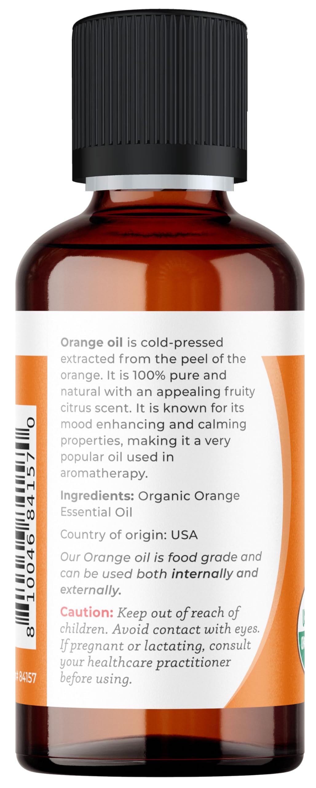 Viva Doria Aceite Naranja, grado alimentario, 30 mL para uso culinario.