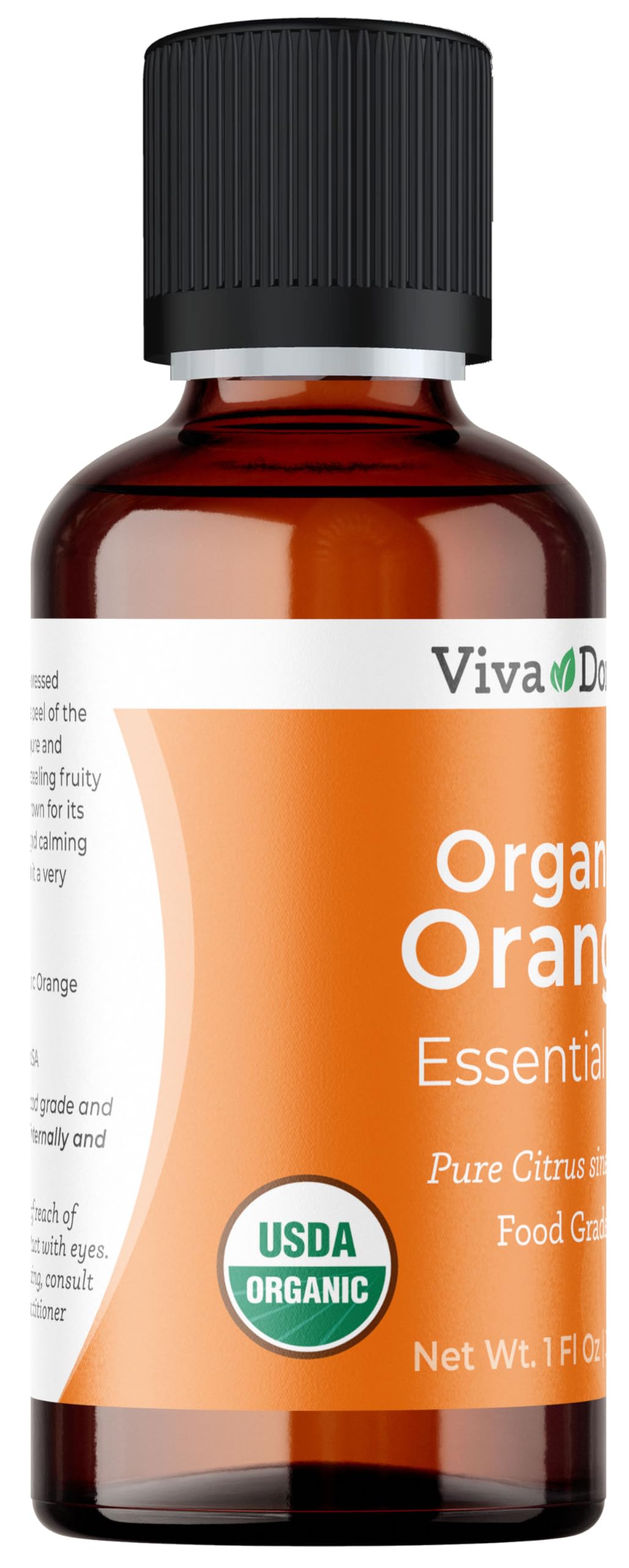 Viva Doria Aceite Naranja, origen Estados Unidos y certificado USDA.