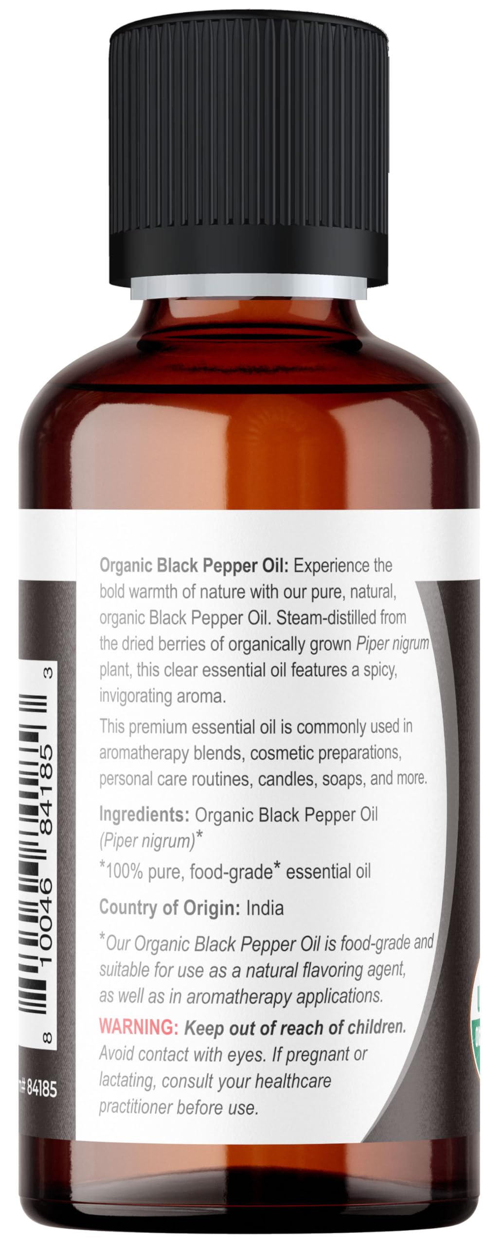 Viva Doria Aceite Pimienta Negra, uso aromático en cosmética y cuidado personal
