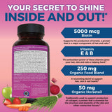 Viva Naturals Biotina 5000mcg cola de caballo ingrediente natural