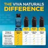 Etiqueta IFOS de Viva Naturals Omega-3 que garantiza pureza y frescura.