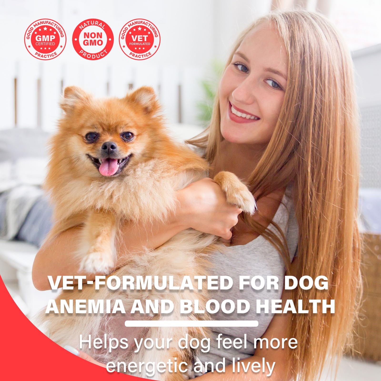 VivaElixir Hierro para perros, beneficios posibles para vitalidad y circulación saludables.