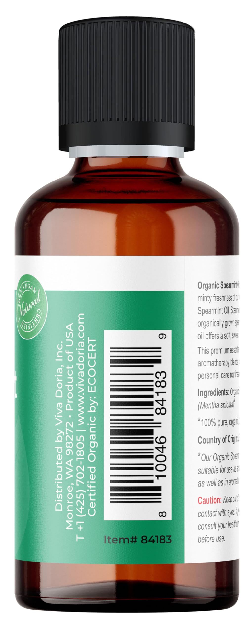 Viva Doria Aceite Esencial Hierbabuena para uso en aromaterapia y cuidados personales