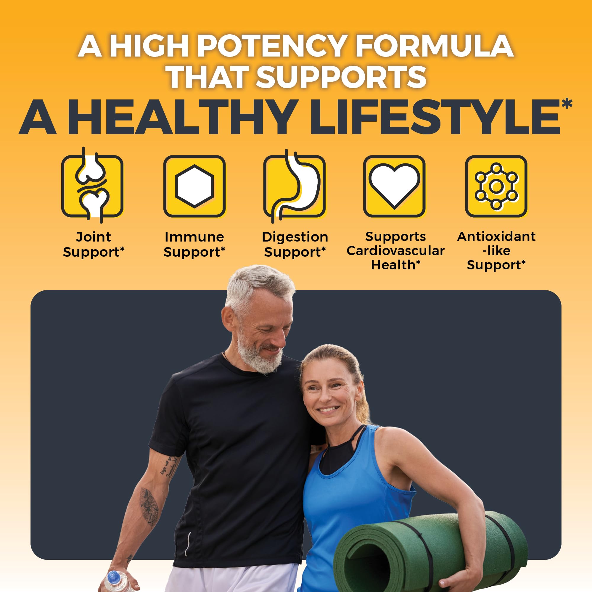 Viva Naturals ingredientes cúrcuma y jengibre de origen orgánico.