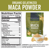 La maca gelatinizada facilita la digestión al incorporar en bebidas y comidas.