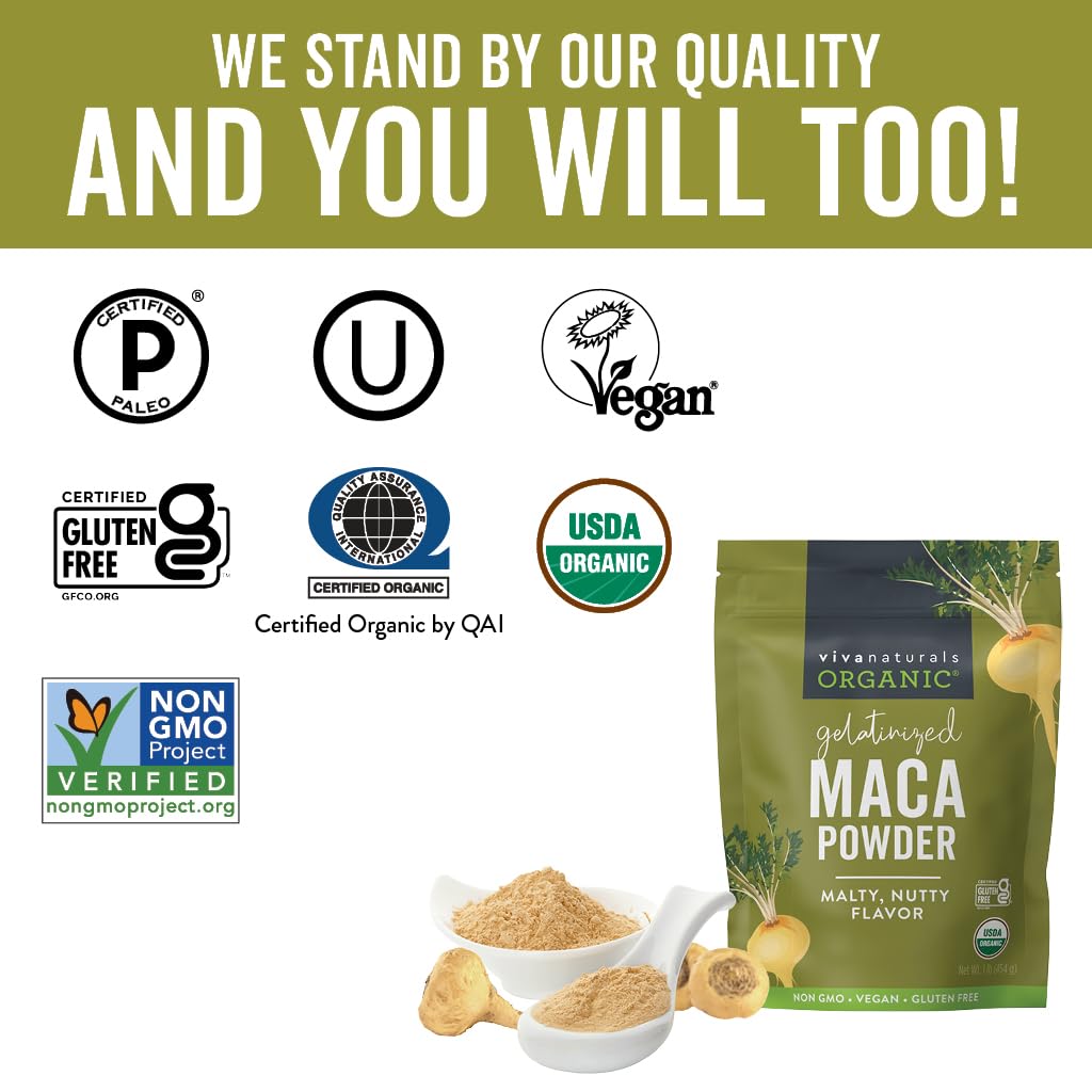 Versatilidad de la maca Viva Naturals en recetas diarias y batidos.