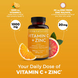 Gráfica de defensa diaria con Viva Naturals, Vitamina C y Zinc para uso diario