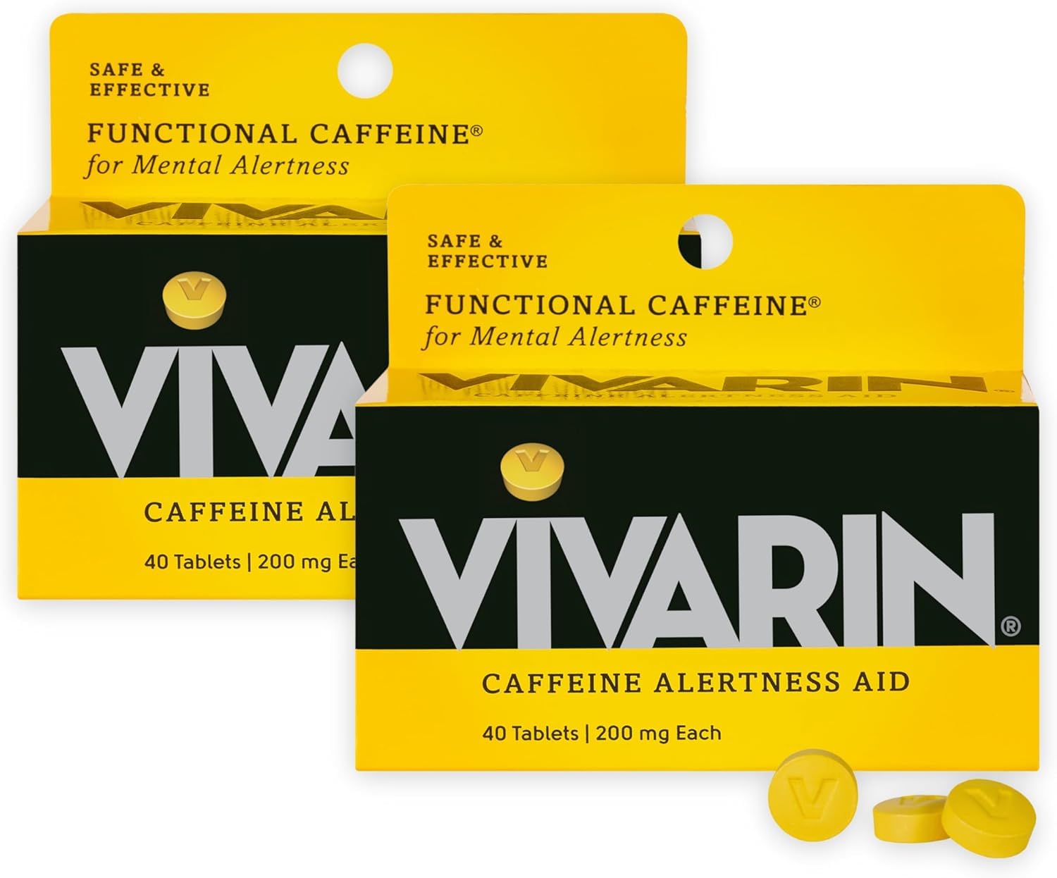 Vivarin: cápsula de cafeína 200 mg para mayor alerta sin azúcar.