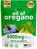Vivcmin aceite de orégano en botella con cápsulas para uso diario.