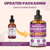 Vivcmin Graviola Drops: tamaño 60ml para plan semanal de uso.