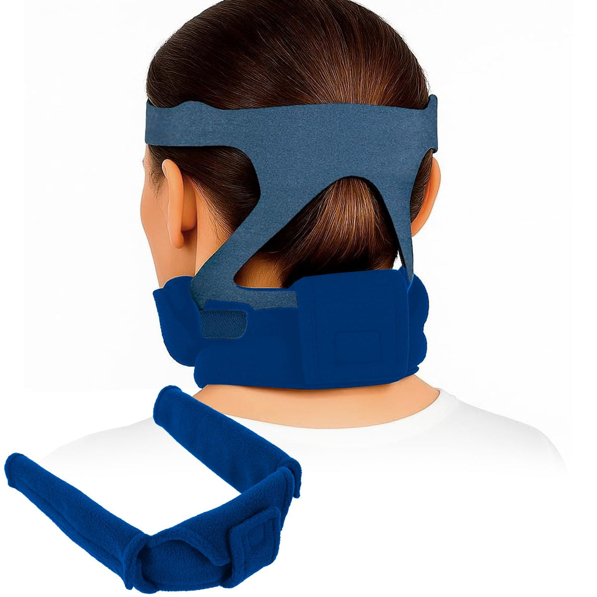 Almohadilla de cuello Vive, comodidad suave para uso nocturno con CPAP.