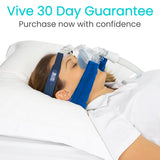 Almohadilla de cuello Vive CPAP incluida para mayor confort.