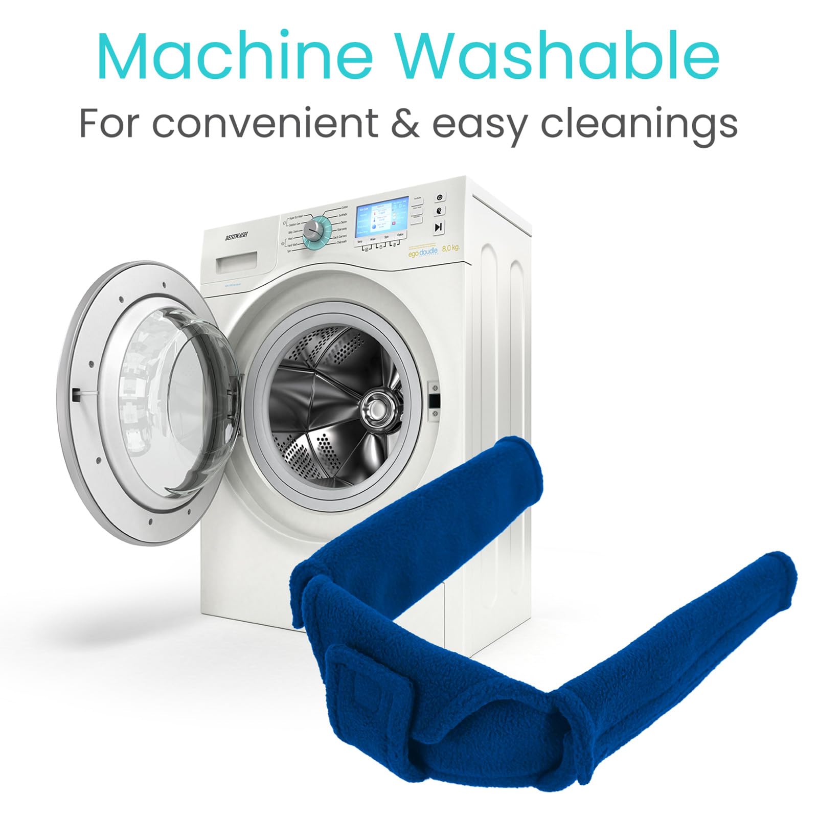 Lavable a máquina Vive, limpieza rápida y conveniente.