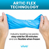 Vive funda de hielo para rodilla, ideal para uso diario en casa.
