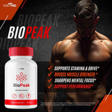 Presentación sin sabor de BioPeak facilita mezclar con bebidas o comidas.