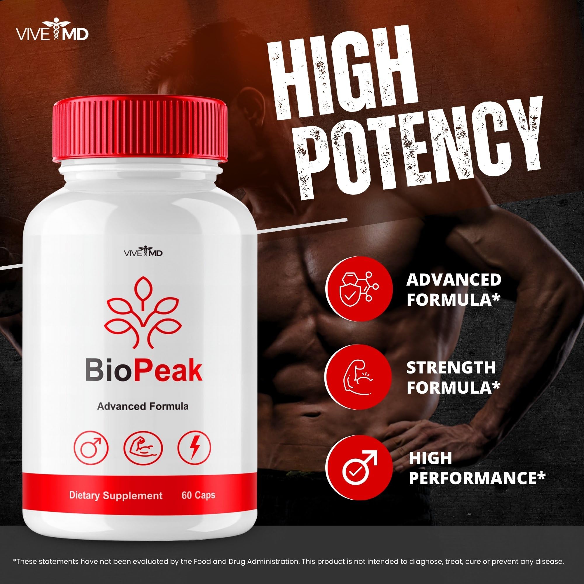 Porciones BioPeak: dos cápsulas por toma para consistencia diaria.