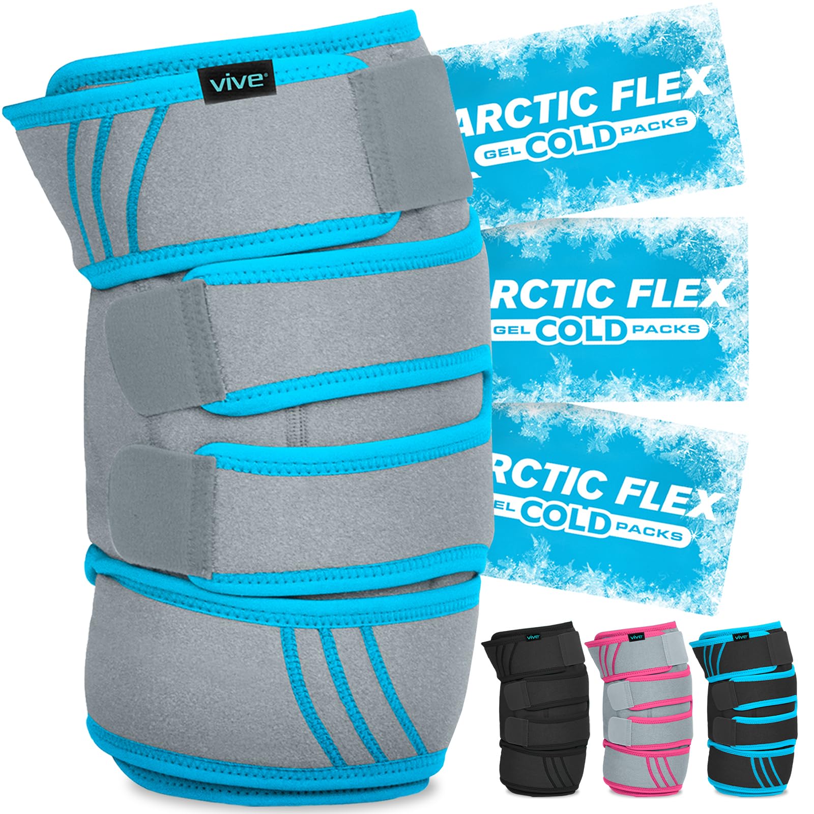 Vive Rodilla: envoltura de hielo con ajuste cómodo para dolor localizado.