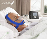 Vivelle correa de barbilla CPAP con ajuste total para comodidad nocturna.