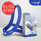 Vivelle correa de barbilla CPAP de tacto suave para uso nocturno sin irritación.
