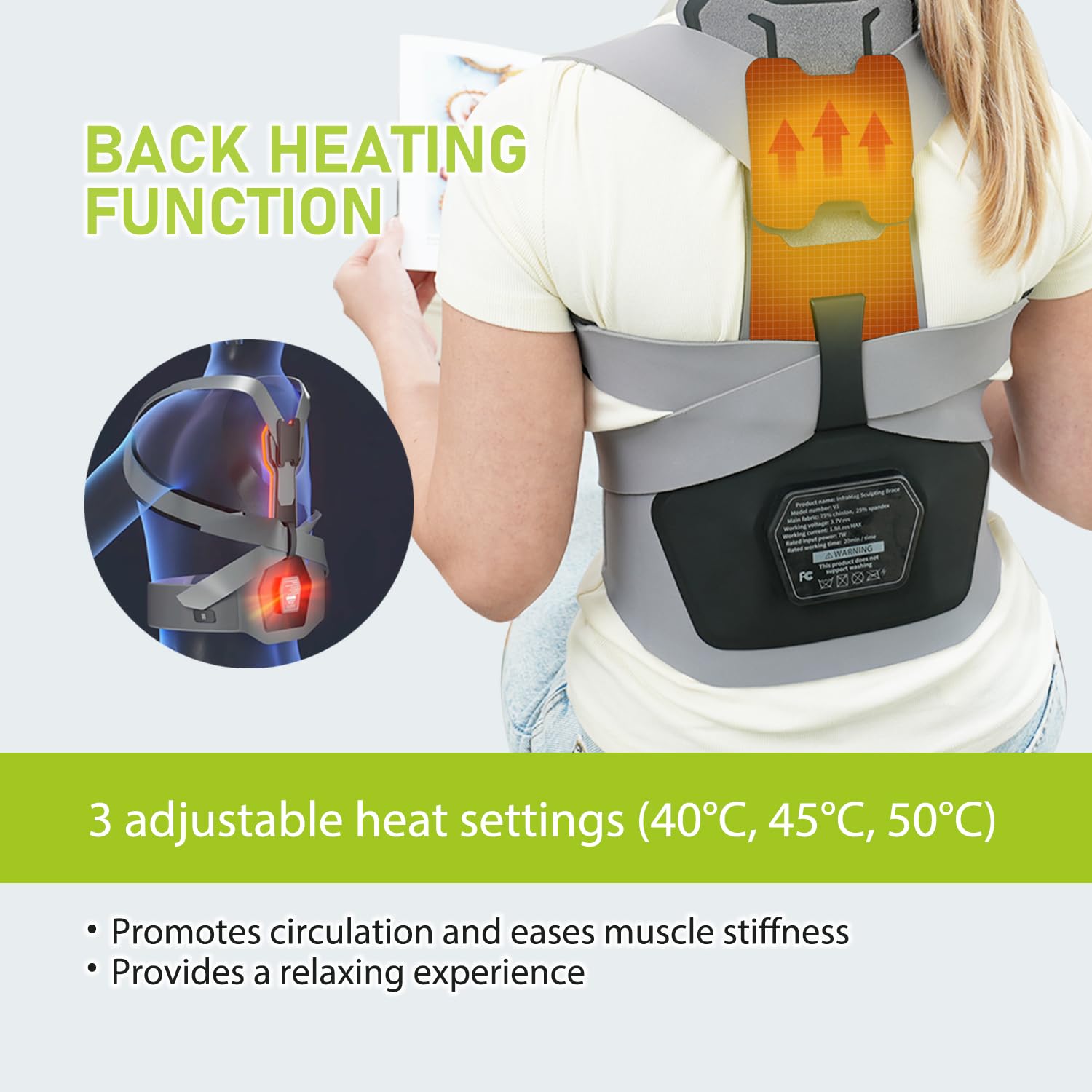 Viverde soporte mejora la alineación postural para menor tensión lumbar