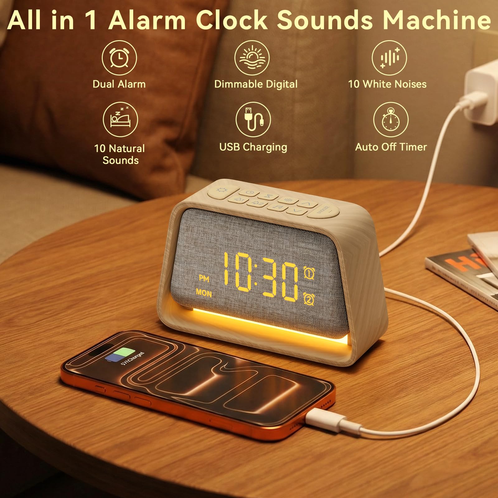 Alarma doble Vivilumens para horarios diferentes y tranquilas mañanas